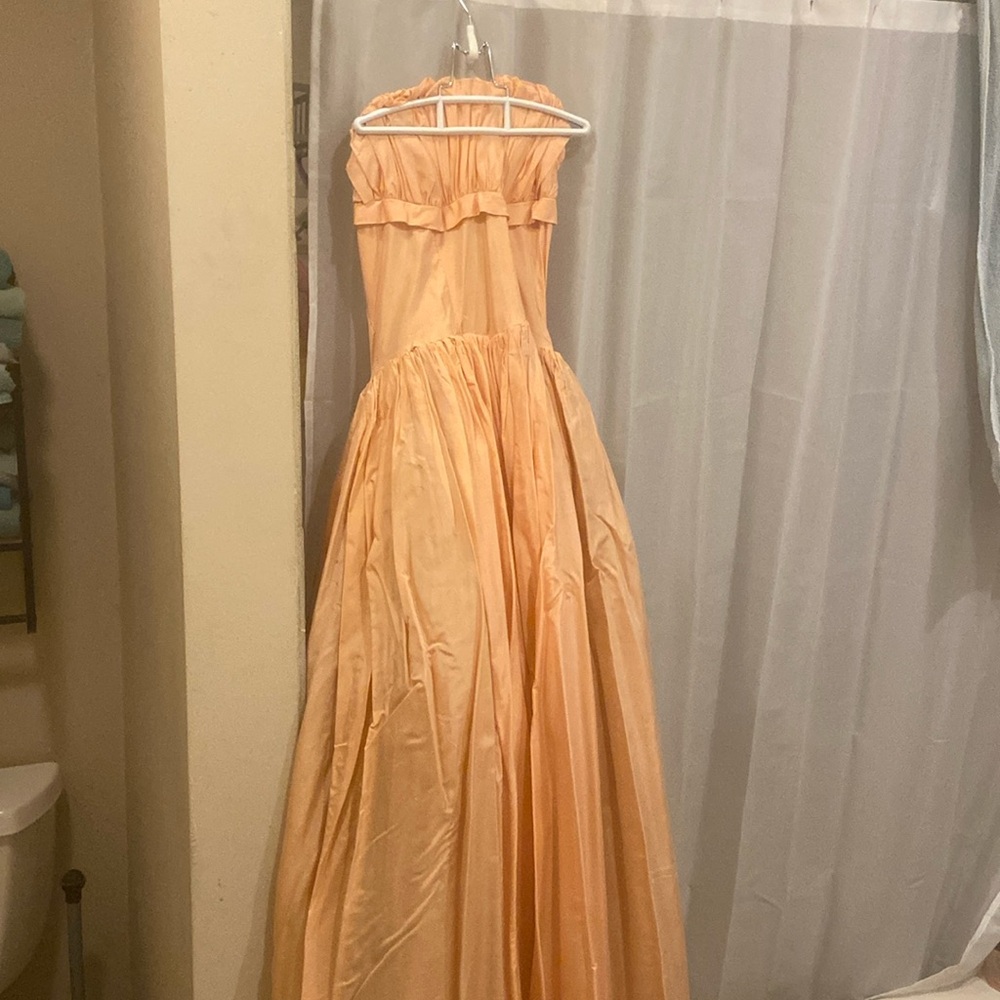 Vintage peach ballgown